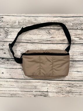 Calpak Luka Puffer Crossbody Puffer Bag; Belt Bag; Unisex; soft Brown